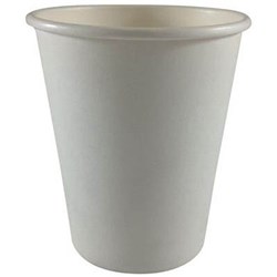 Writer Breakroom Disposable Single Wall Paper Cups 237ml 8oz Box Of 1000 White