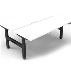 Rapidline Boost+ Back to Back Workstation 2 Person 1200W x 1500D x 1270mmH White/Black