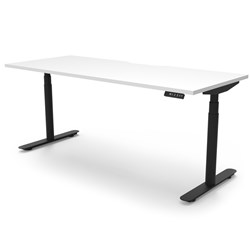 Rapidline Halo+ Single Sided Workstation 1200W x 750D x 1270mmH White/Black