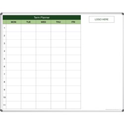 Visionchart Magnetic With Notes 1 Term School Planner Whiteboard 1500 x 1200mm