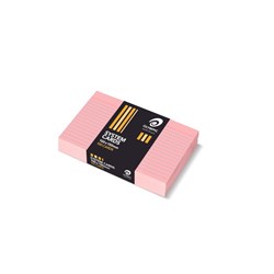 Olympic System Cards 100 x 150mm Ruled Pink Pack Of 100